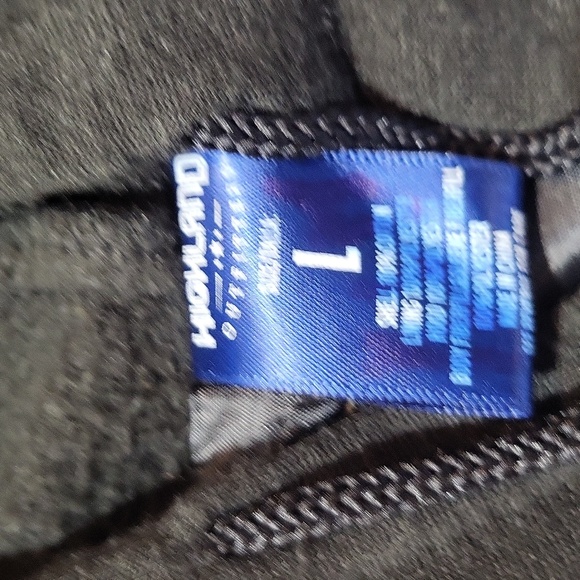 HIGHLAND OUTFITTERS Black Gray Flannel Quilted Interior Hooded Shacket w/Pockets - Picture 4 of 10